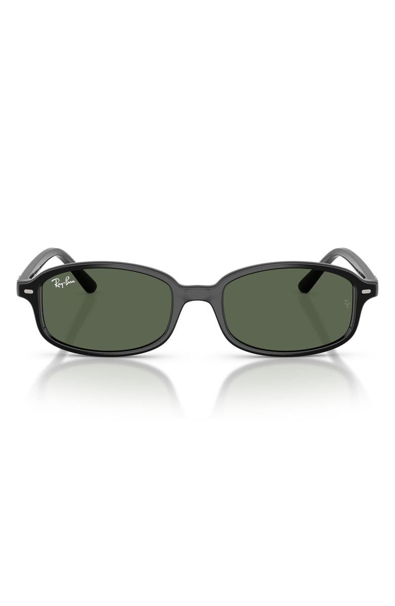 Ray-Ban Kids' 49mm Irregular Sunglasses, Main, color, Black / Dark Green