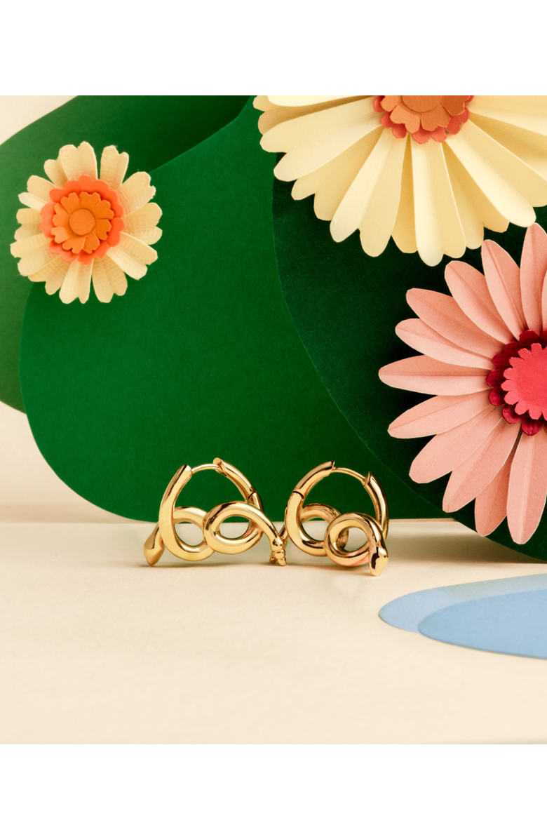 Hey Harper Karyn Snake Earrings, Alternate, color, Gold