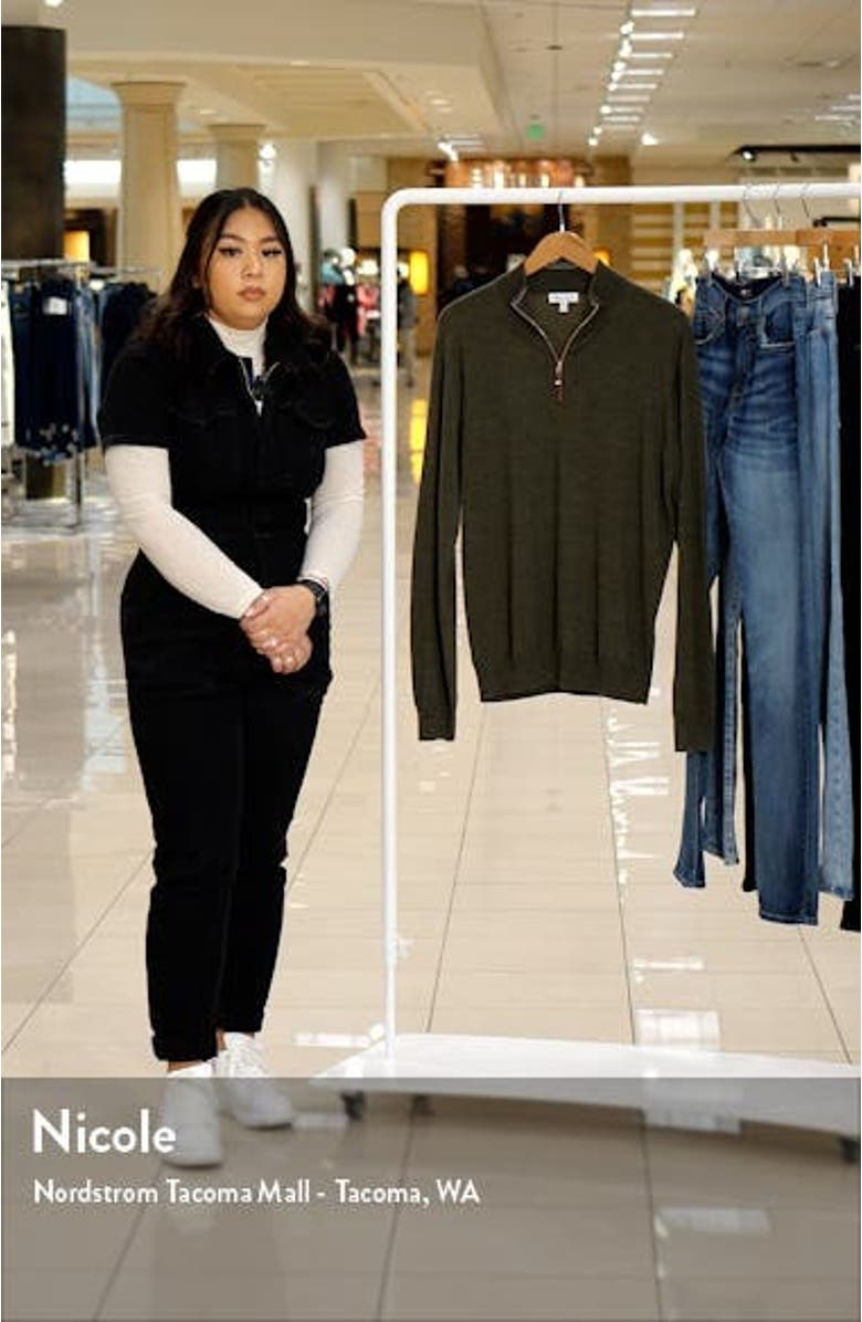Autumn Crest Wool Blend Quarter Zip Pullover, sales video thumbnail