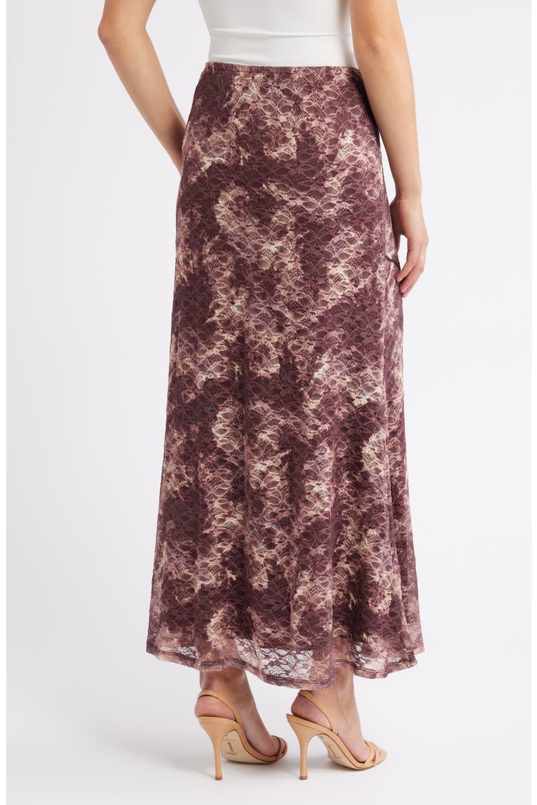 Lace A-Line Maxi Skirt, Alternate, color, PLUM CHAMPAGNE