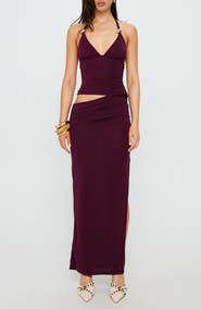 Princess Polly Imeraldia Cutout Halter Maxi Dress