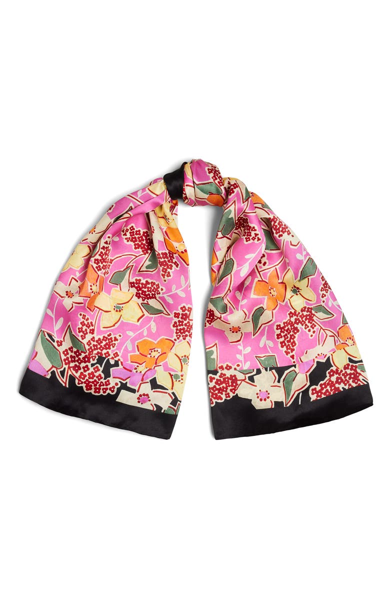 Ted Baker London Niaome Floral Silk Square Scarf, Main, color, 