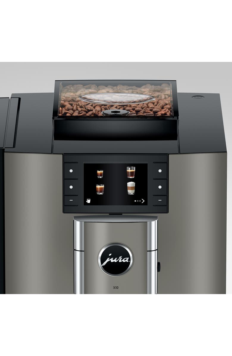JURA X10 Dark Inox Coffee Machine, Alternate, color, Grey
