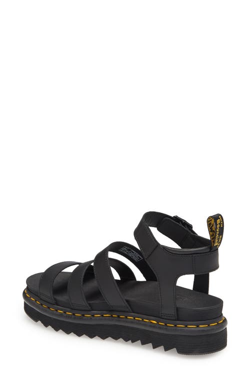 Dr. Martens Dr.martens Hydro Leather Blaire Sandals In Black