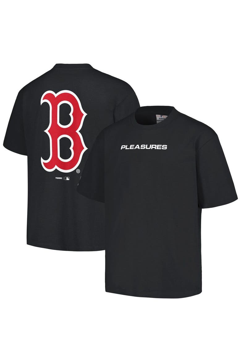 Men's PLEASURES  Black Boston Red Sox Ballpark T-Shirt, Main, color, Black