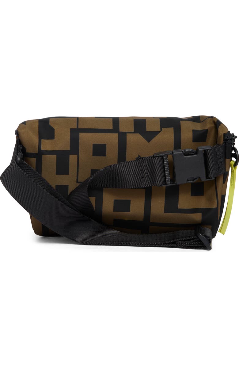 Longchamp Le Pliage Large Belt Bag, Alternate, color, Black/ Khaki