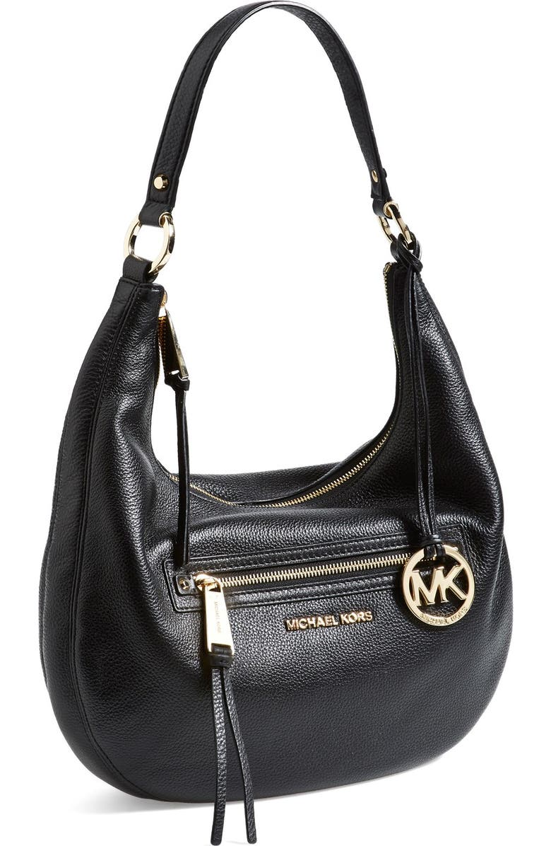 MICHAEL Michael Kors 'Medium Rhea' Zip Detail Shoulder Bag, Main, color,