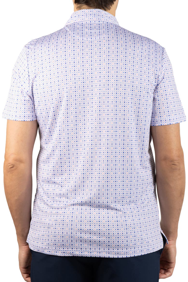 Dealer's Choice Print Performance Polo, Alternate, color, WHITE