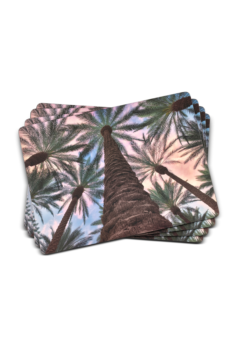 Tropical Set of 4 Cork Back Placemats, Main, color, Multi