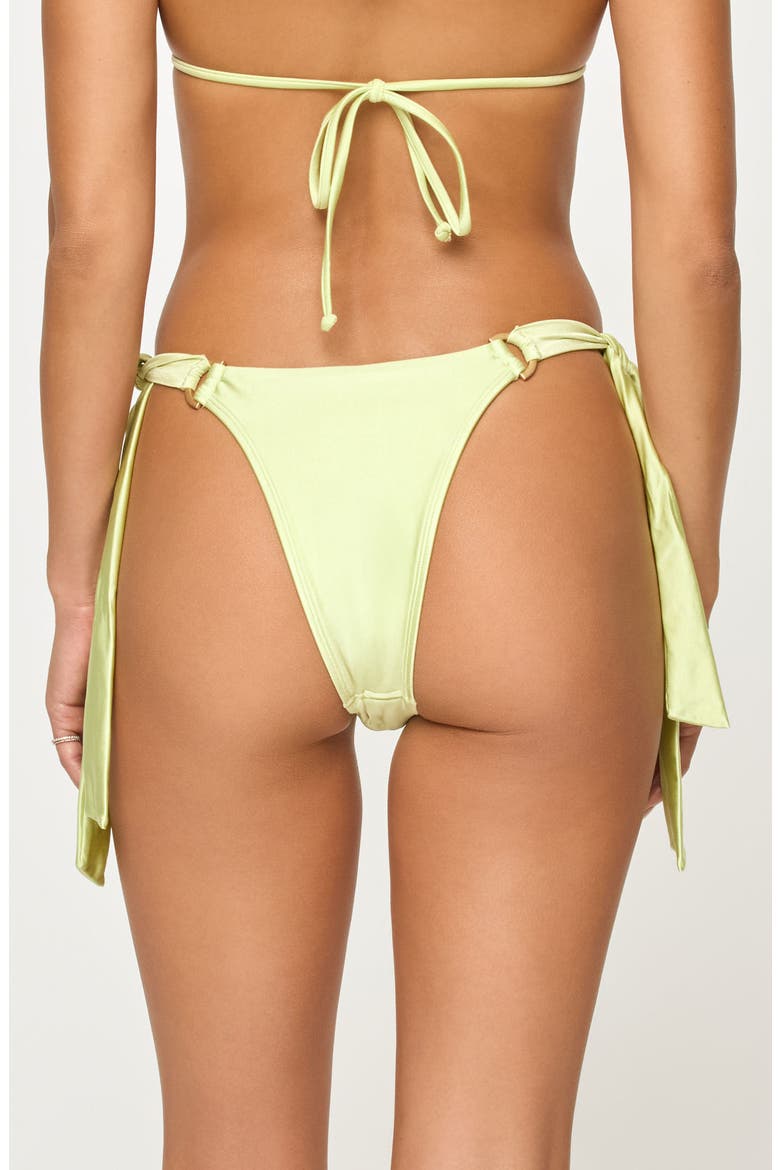 Kiki Tanga Side Tie Bikini Bottoms, Alternate, color, HONEYDEW
