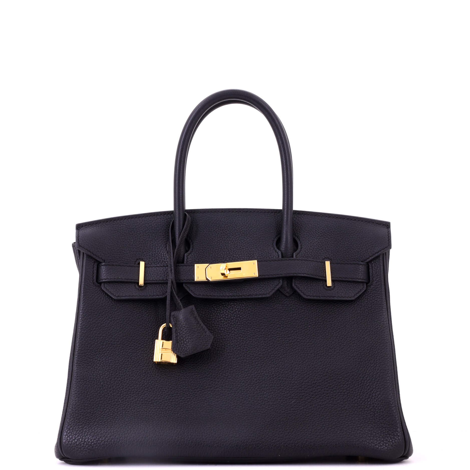 Birkin Handbag Black Togo with Gold Hardware 30, Main, color, Black