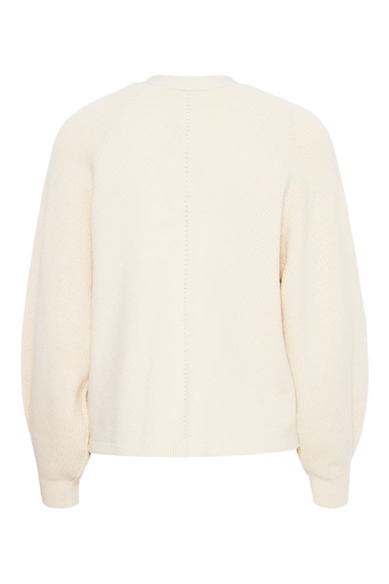 V-Neck Cardigan, Alternate, color, ALMOND MILK