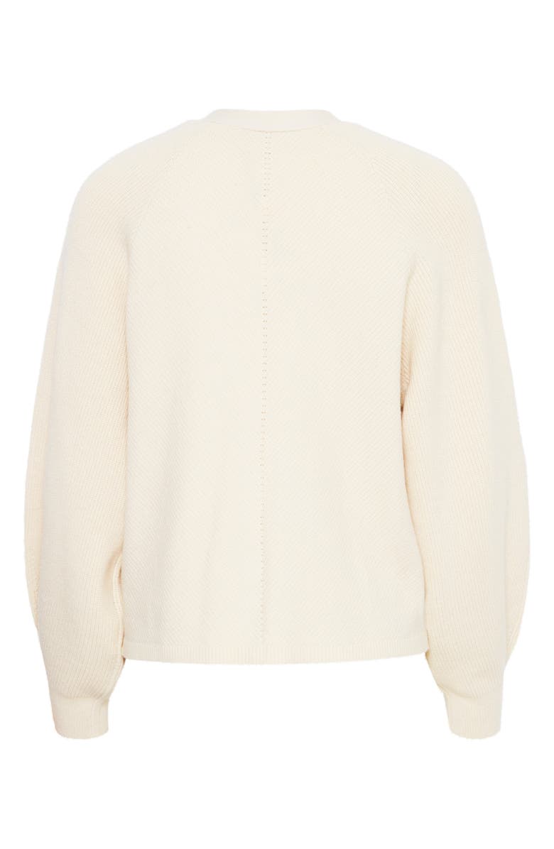 ICHI V-Neck Cardigan, Alternate, color, Almond Milk