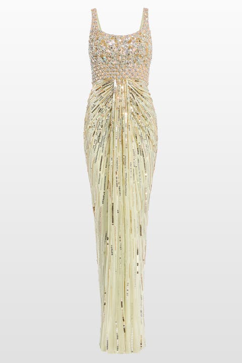Elixir Sequin-Embellished Maxi Dress