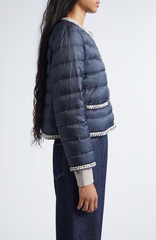 Max Mara The Cube Quilted Puffer Jacket In Blue