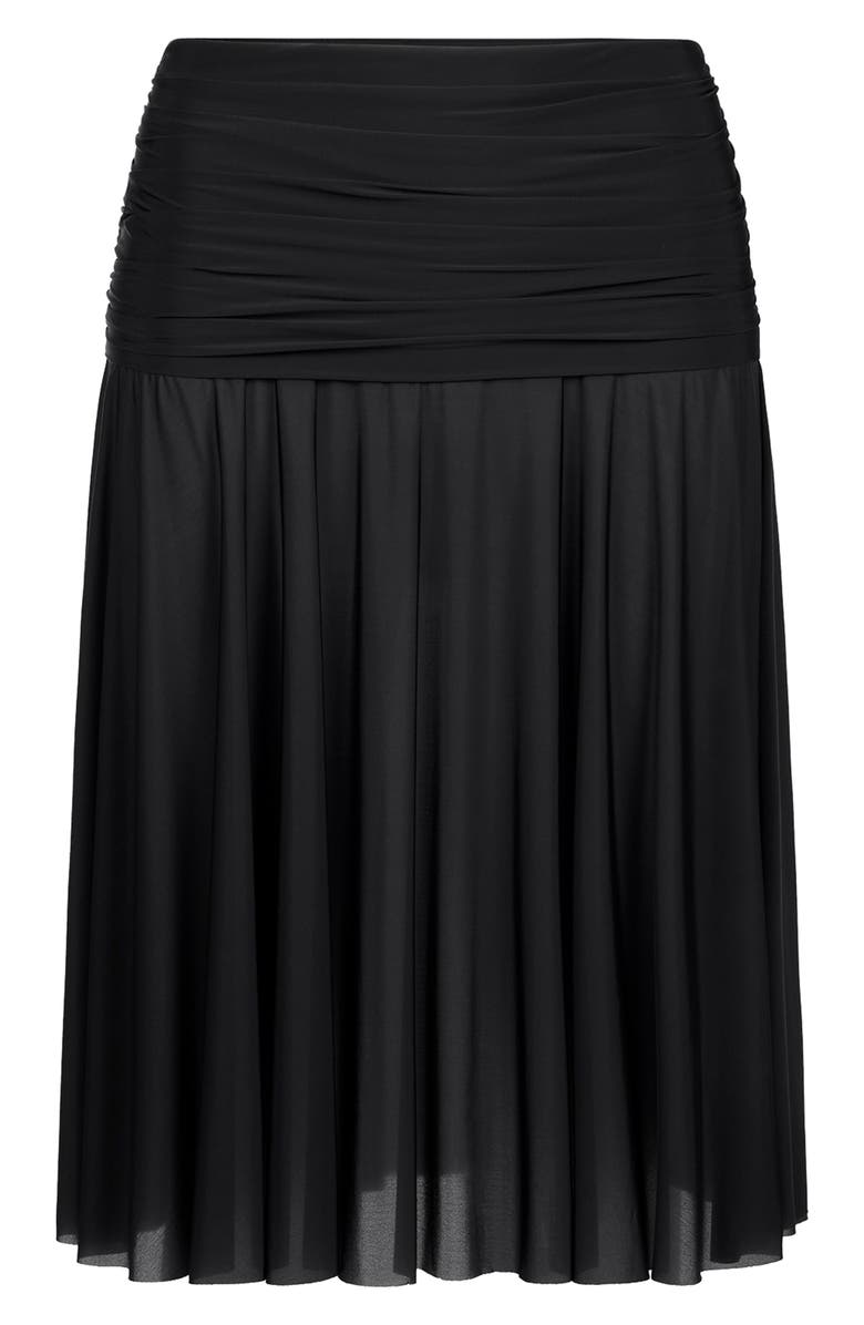 SKIMS Milky Sheer Skirt, Alternate, color, Obsidian