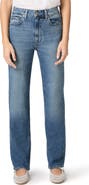 PAIGE Stevie High Waist Straight Leg Jeans