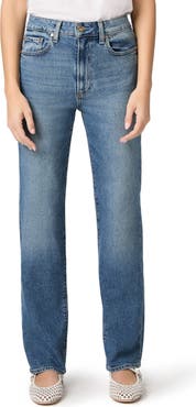 PAIGE Stevie High Waist Straight Leg Jeans