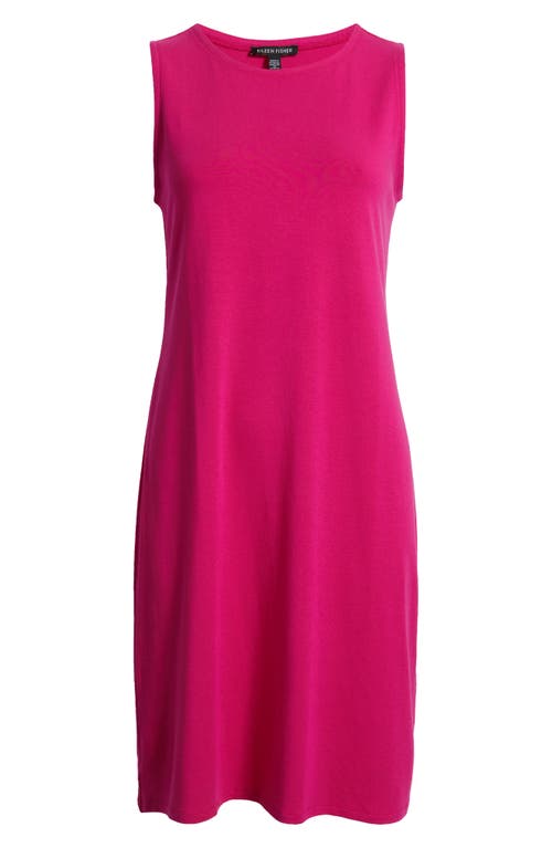 Eileen Fisher Stretch Jersey Knit Tank Dress In Pink