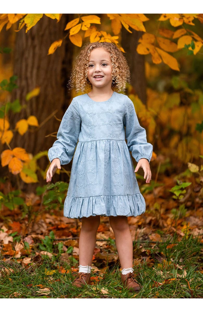 Mabel + Honey Eva Bubble Hemmed Dress, Alternate, color, Blue