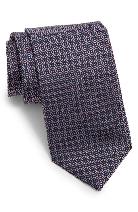 Geometric Silk Tie