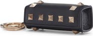 Valentino Garavani Rockstud Leather Lipstick Keychain