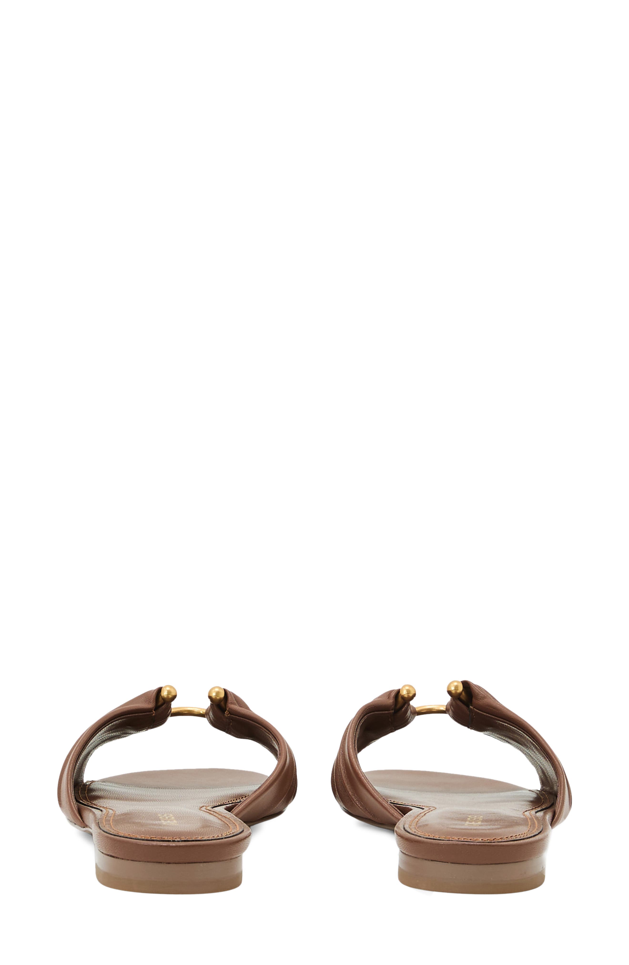 Reiss Alana Open Ring Slide Sandals, Alternate, color, Tan