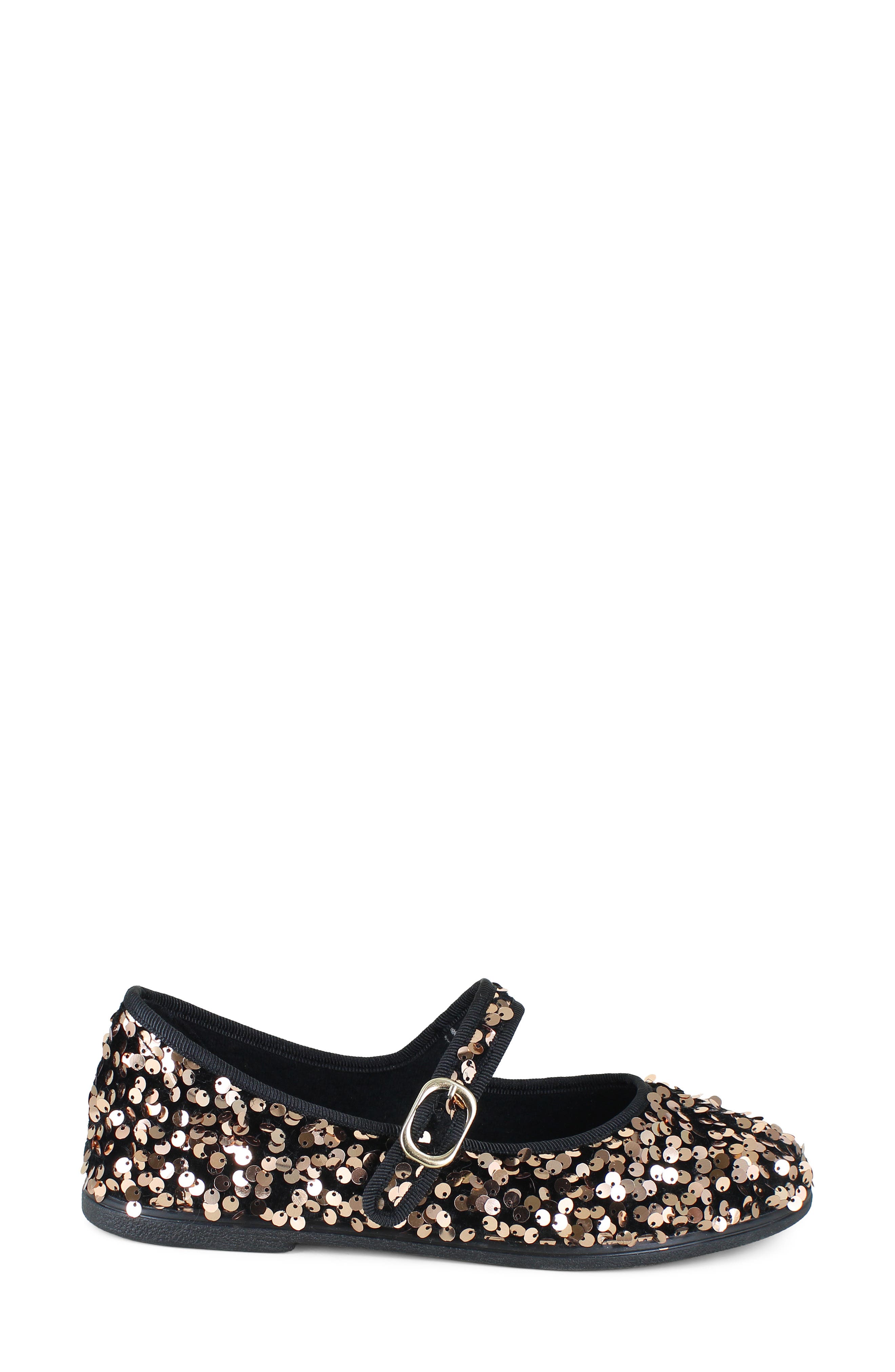 Sequin Embellished Mary Jane Flat, Alternate, color, COPPER