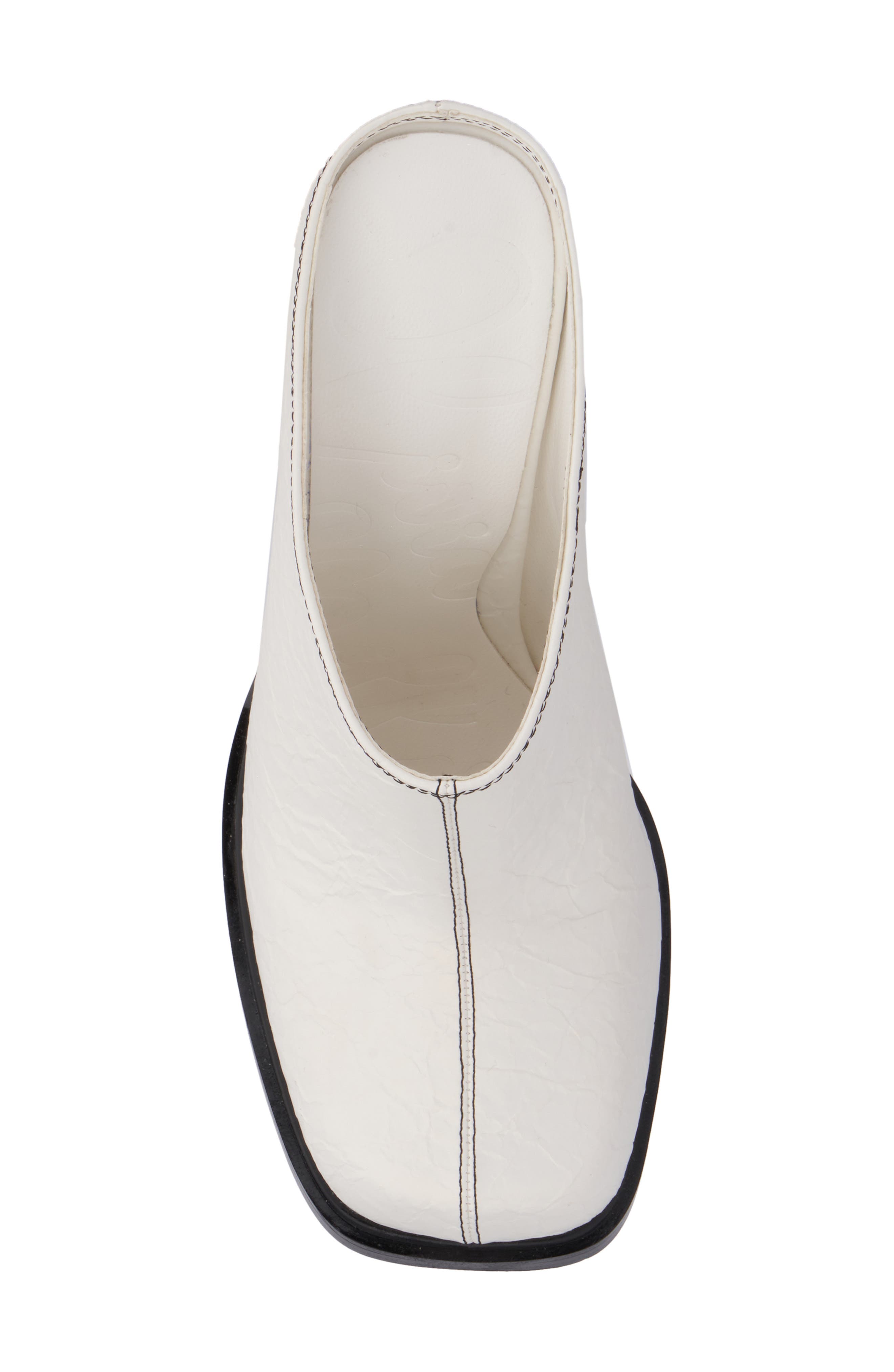 OLIVIA MILLER Square Toe Mule, Alternate, color, White