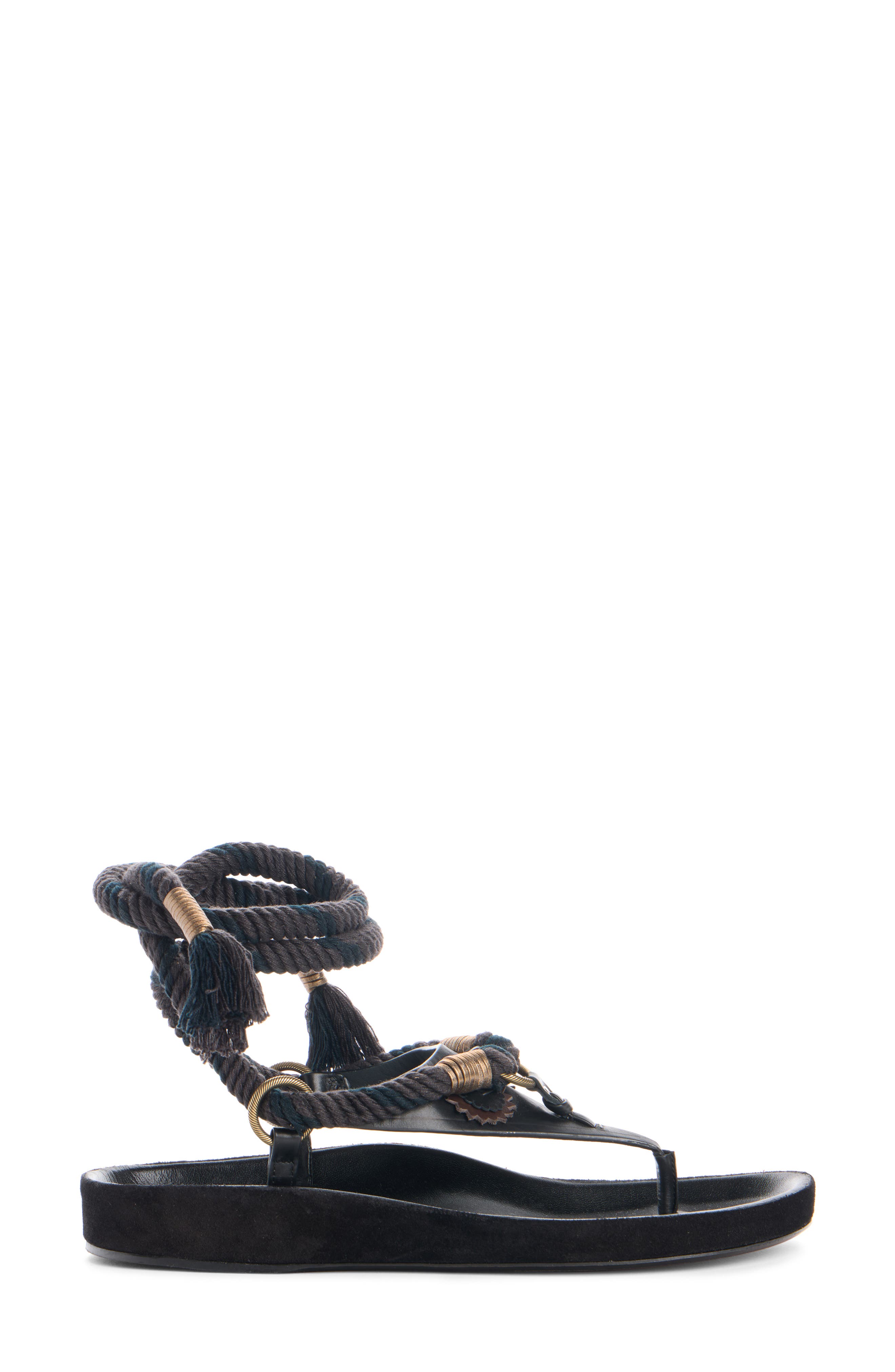 Isabel Marant Onyna Rope Sandal, Alternate, color, 01Bk Black