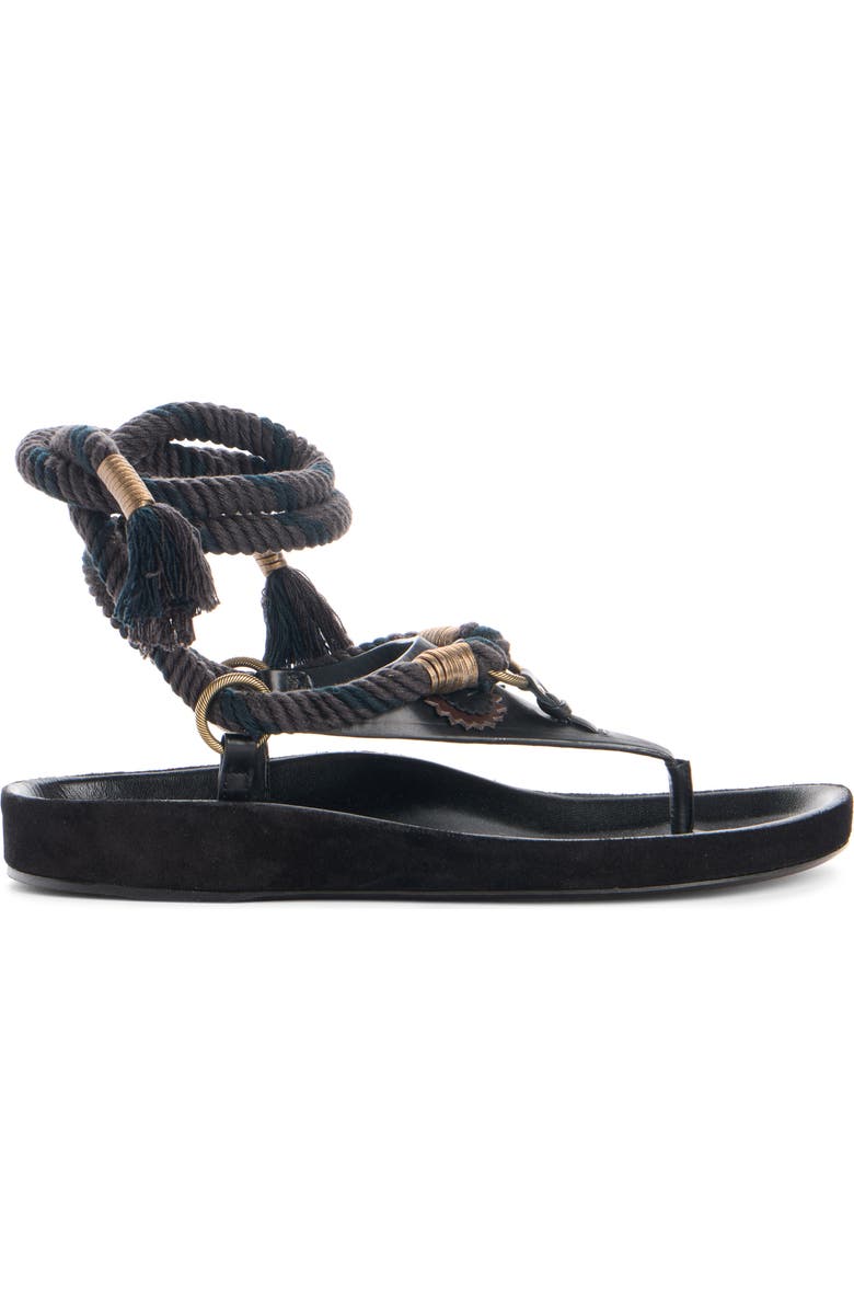 Isabel Marant Onyna Rope Sandal, Alternate, color, 01Bk Black