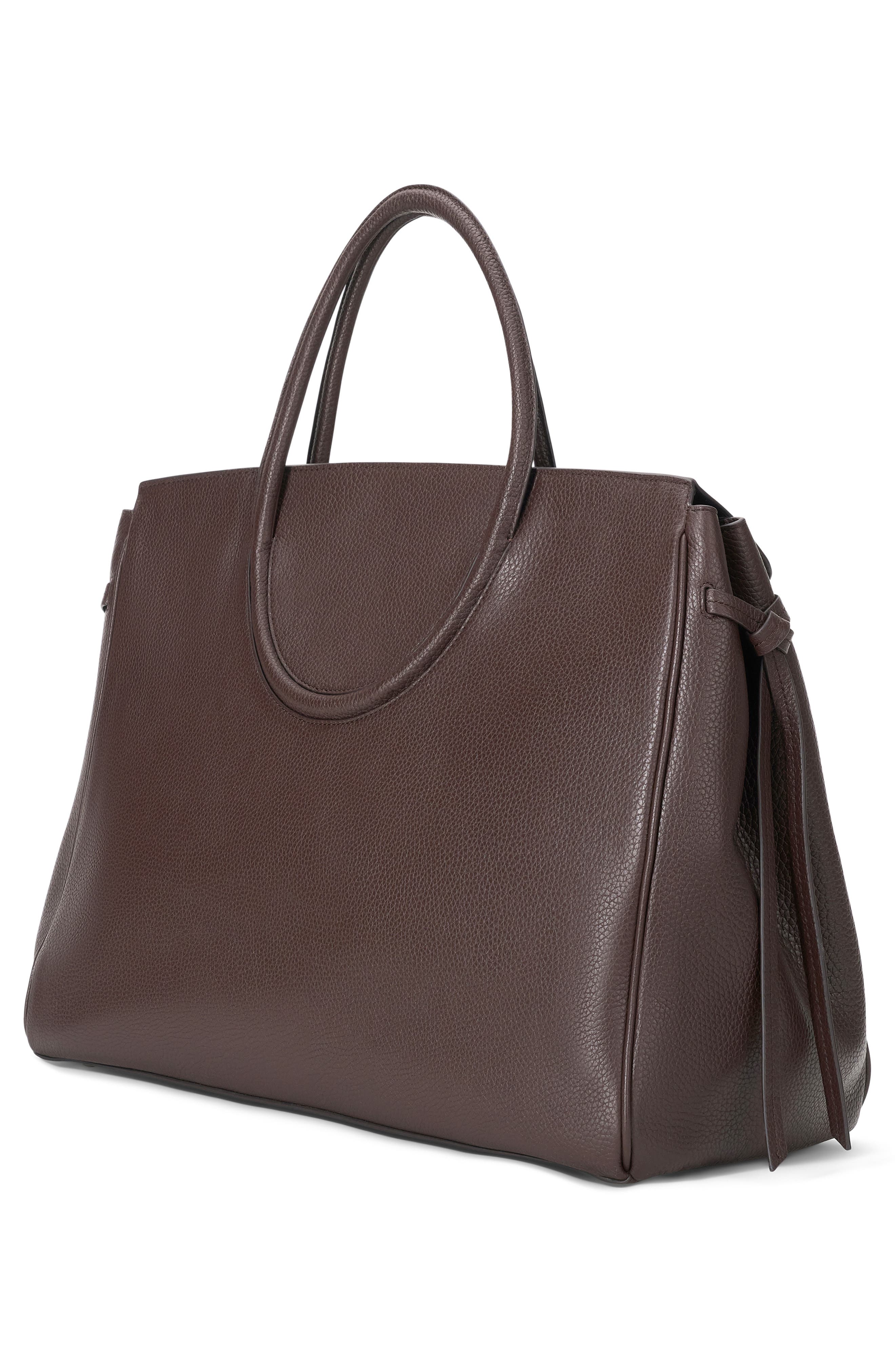STAUD Maude Carryall Leather Tote, Alternate, color, Espresso
