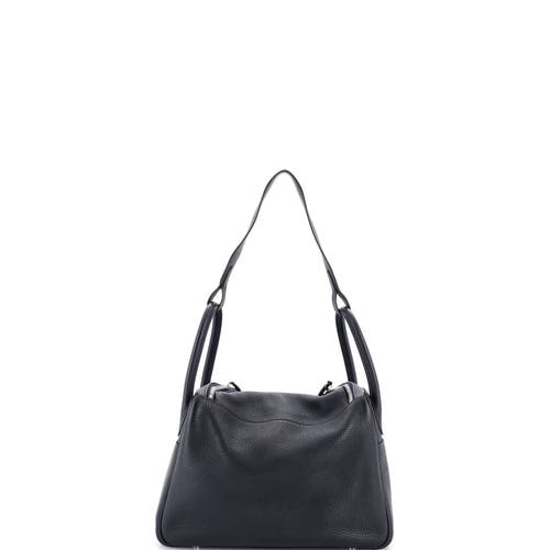 Pre-owned Hermes Hermes Lindy Bag Clemence 30 In Black