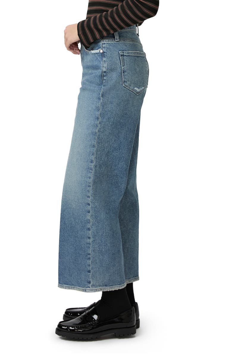 PAIGE Anessa High Waist Ankle Wide Leg Jeans, Alternate, color, 