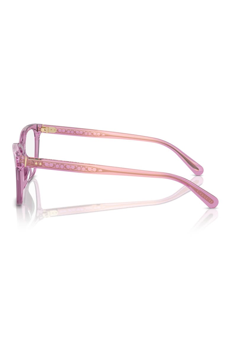 53mm Square Optical Glasses, Alternate, color, AMETHYST / DEMO LENS