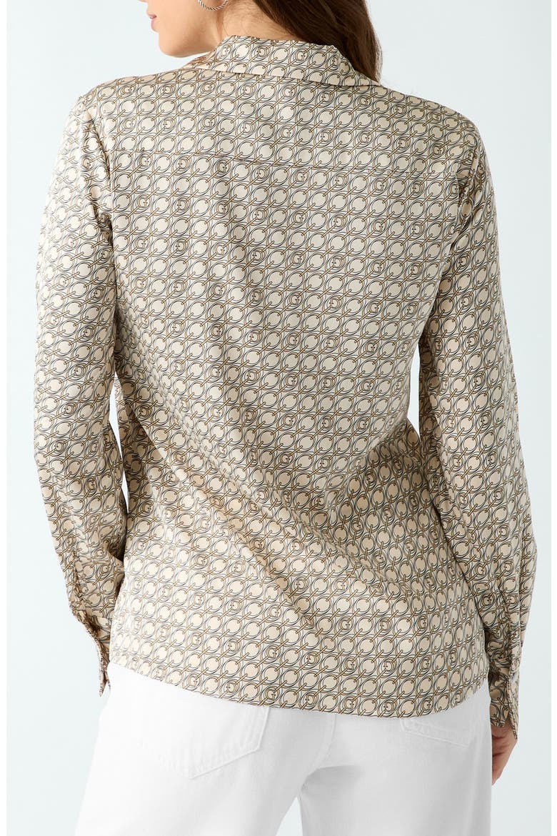 Concetta Logo Print Long Sleeve Shirt, Alternate, color, PEARL PRINT