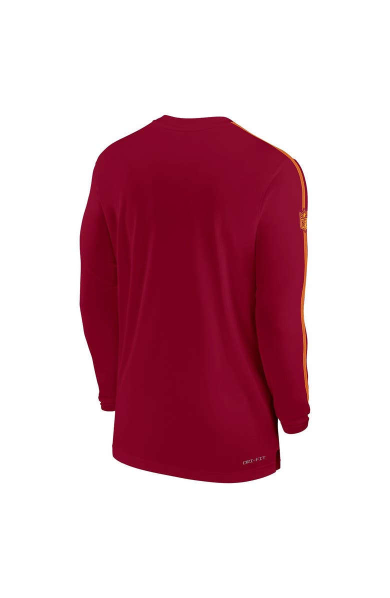 Nike Men's Nike Burgundy Washington Commanders Sideline Coach UV Performance Long Sleeve T-Shirt, Alternate, color, Burgundy