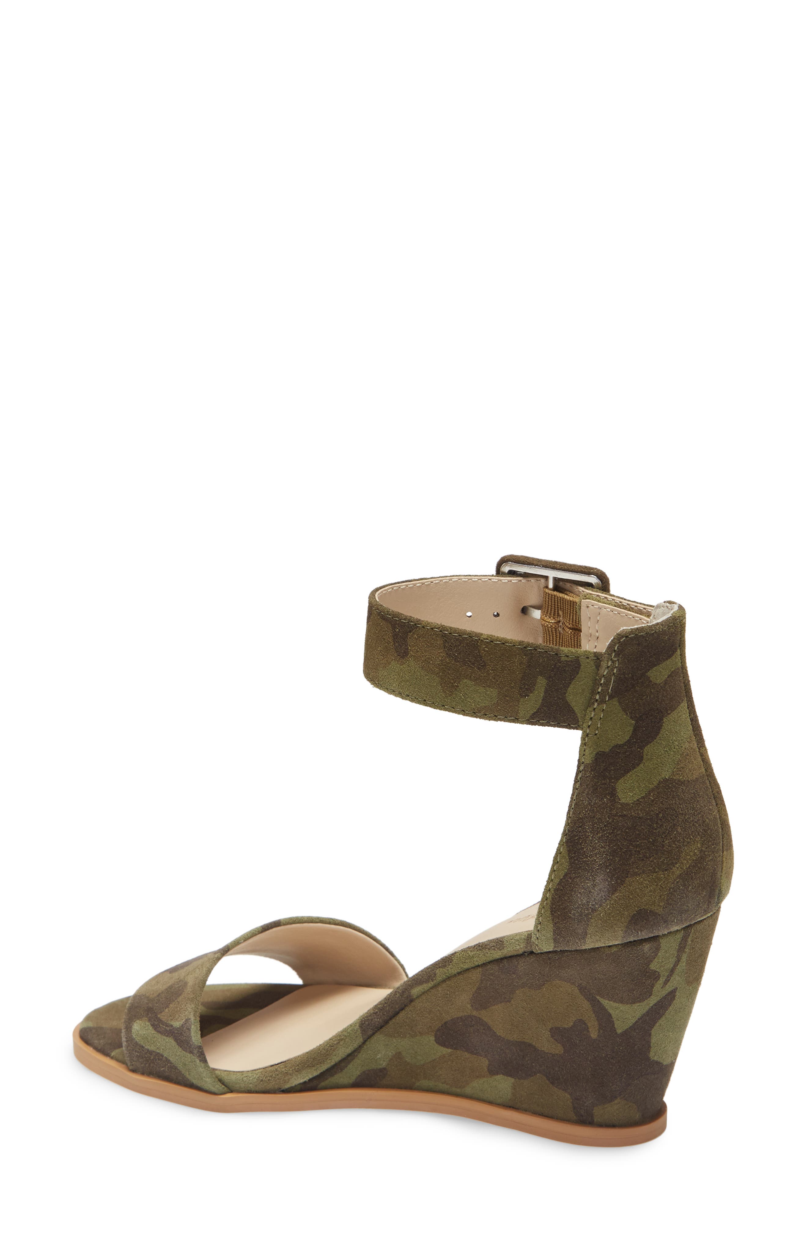 Cloud Nine Wedge Sandal, Alternate, color, CAMO SUEDE
