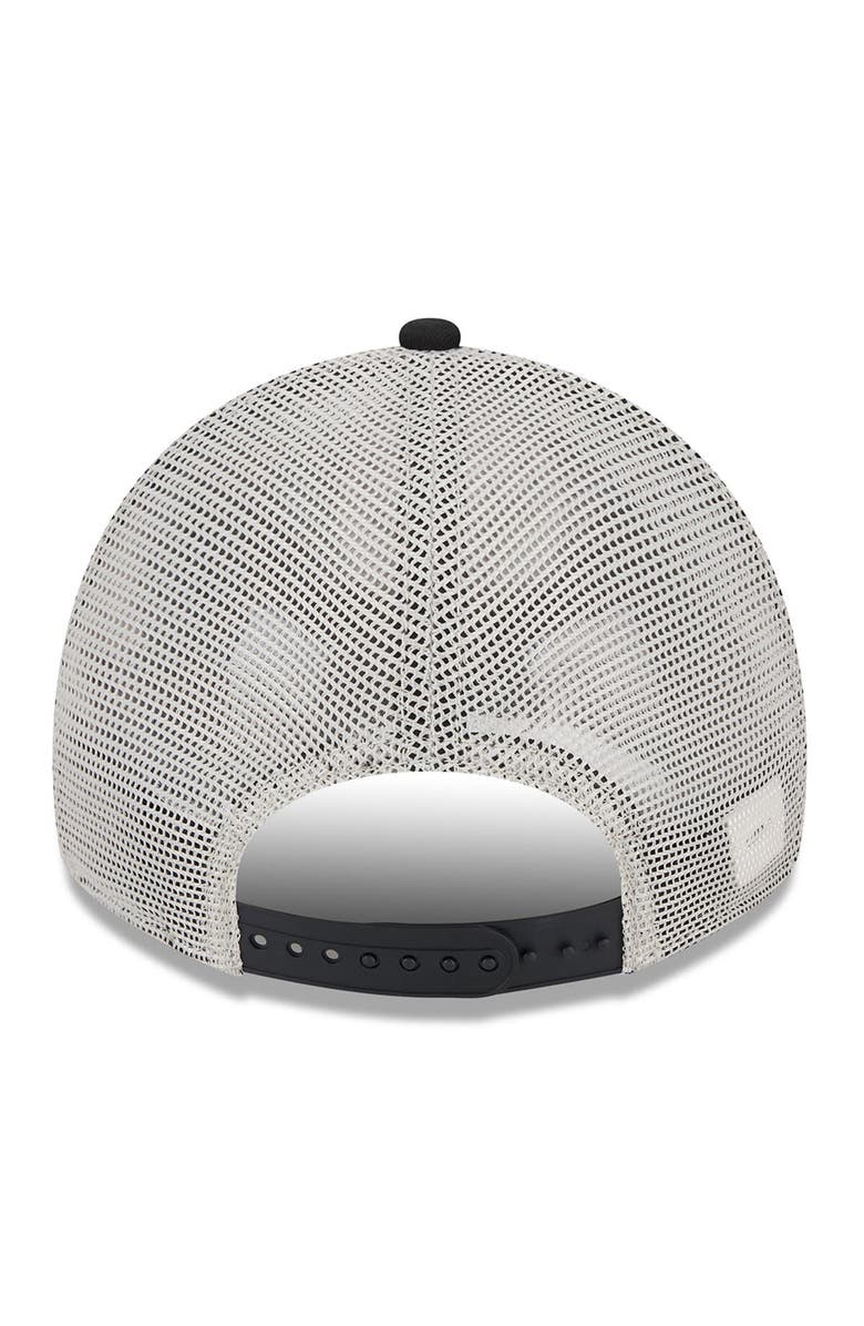 New Era Men's New Era Black Chicago Bulls  Rally Drive Distressed Patch 9TWENTY Trucker Adjustable Hat, Alternate, color, 