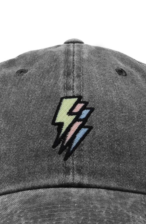 Dalix Lightning Cap In Washed Black