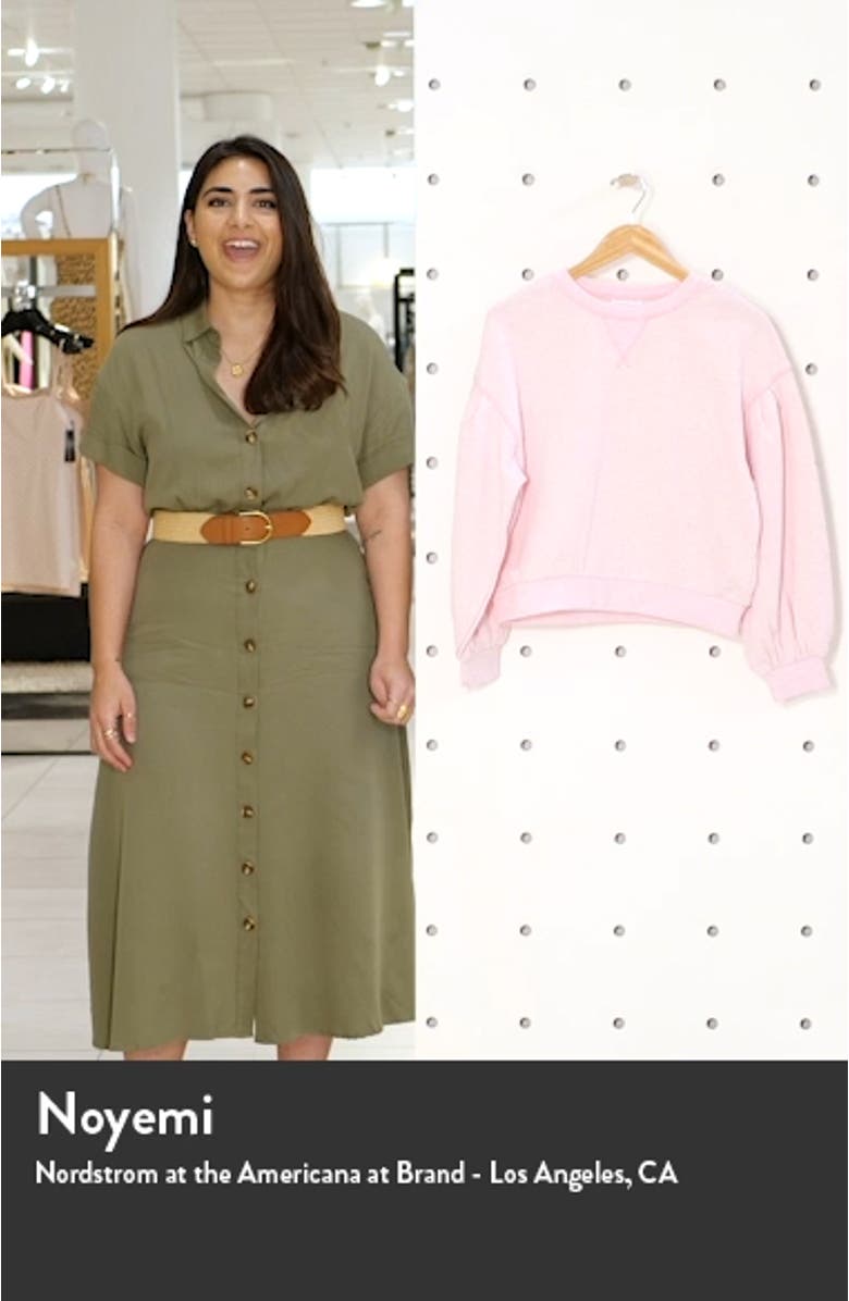 Pleated Sleeve Sweatshirt, sales video thumbnail