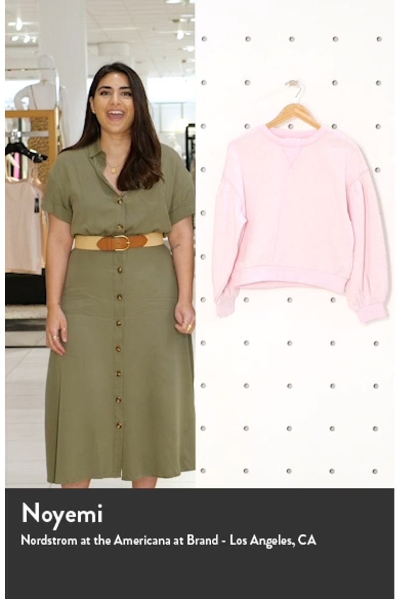 Pleated Sleeve Sweatshirt video