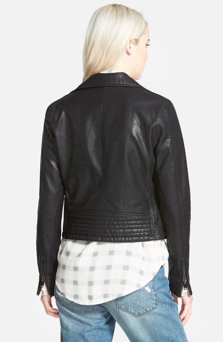 BLANKNYC Faux Leather Moto Jacket, Alternate, color,