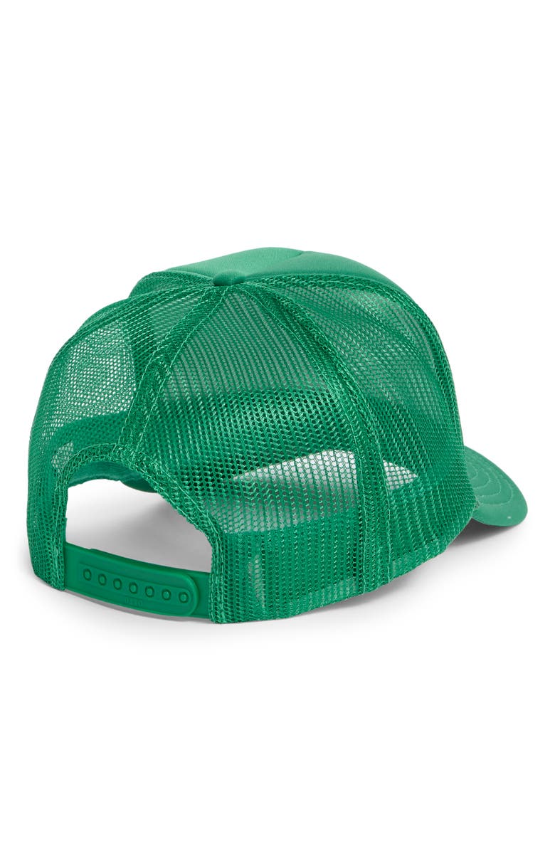 Clare V. Déjà Vu Trucker Hat, Alternate, color, Green W/ Cream Dj Vu