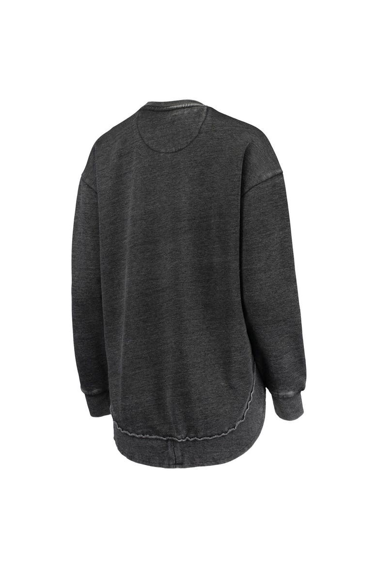 Women's Pressbox Black Cincinnati Bearcats Vintage Wash Pullover Sweatshirt, Alternate, color, Black