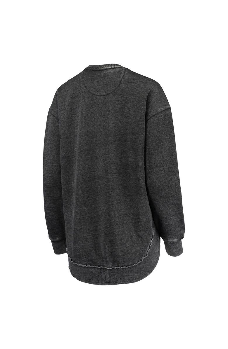 PRESSBOX Women's Pressbox Black Cincinnati Bearcats Vintage Wash Pullover Sweatshirt, Alternate, color, Black