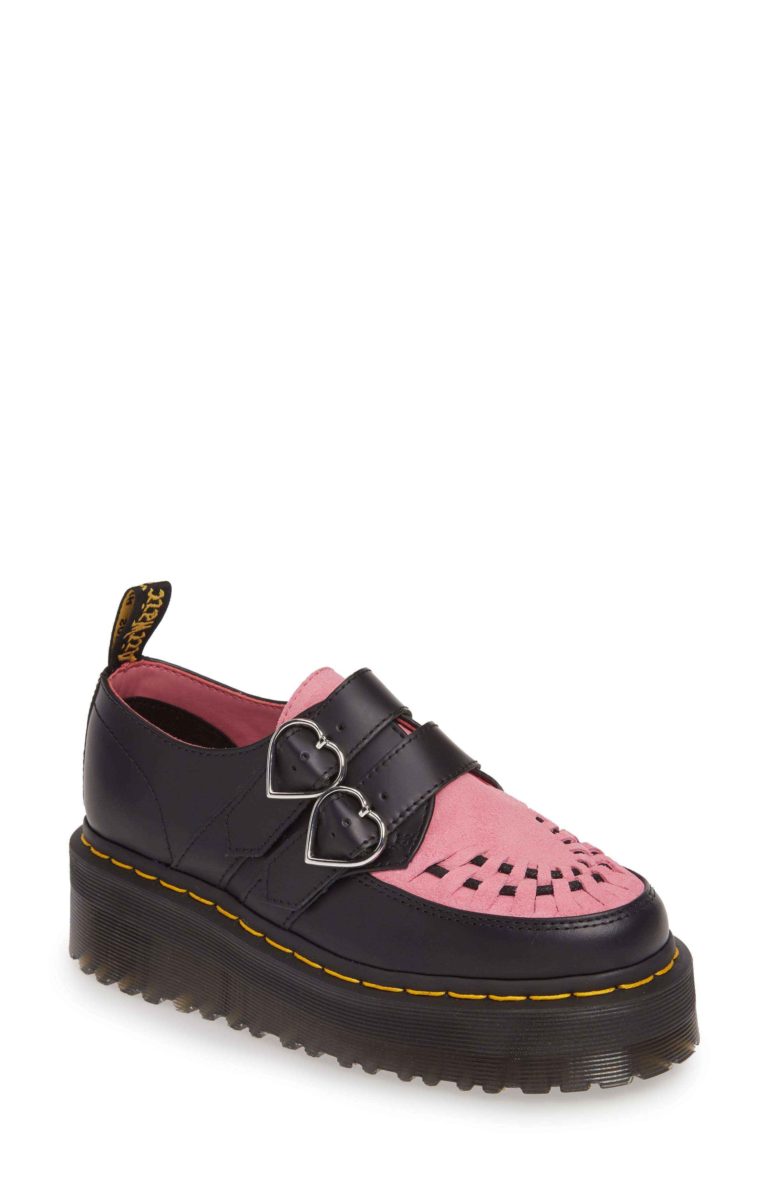 Dr. Martens x Lazy Oaf Buckle Platform Loafer, Main, color, 