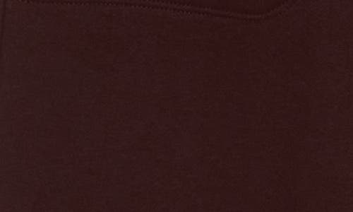 Calvin Klein Rib Trim Fleece Joggers In Brown