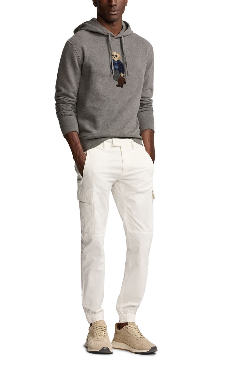 Ralph Lauren Purple Label Polo Bear Appliqué Hoodie, Alternate, color, 