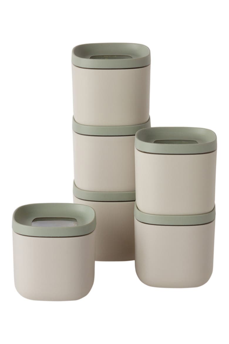 Leo Balance 6-Piece Covered Food Container Set, Main, color, GRAY